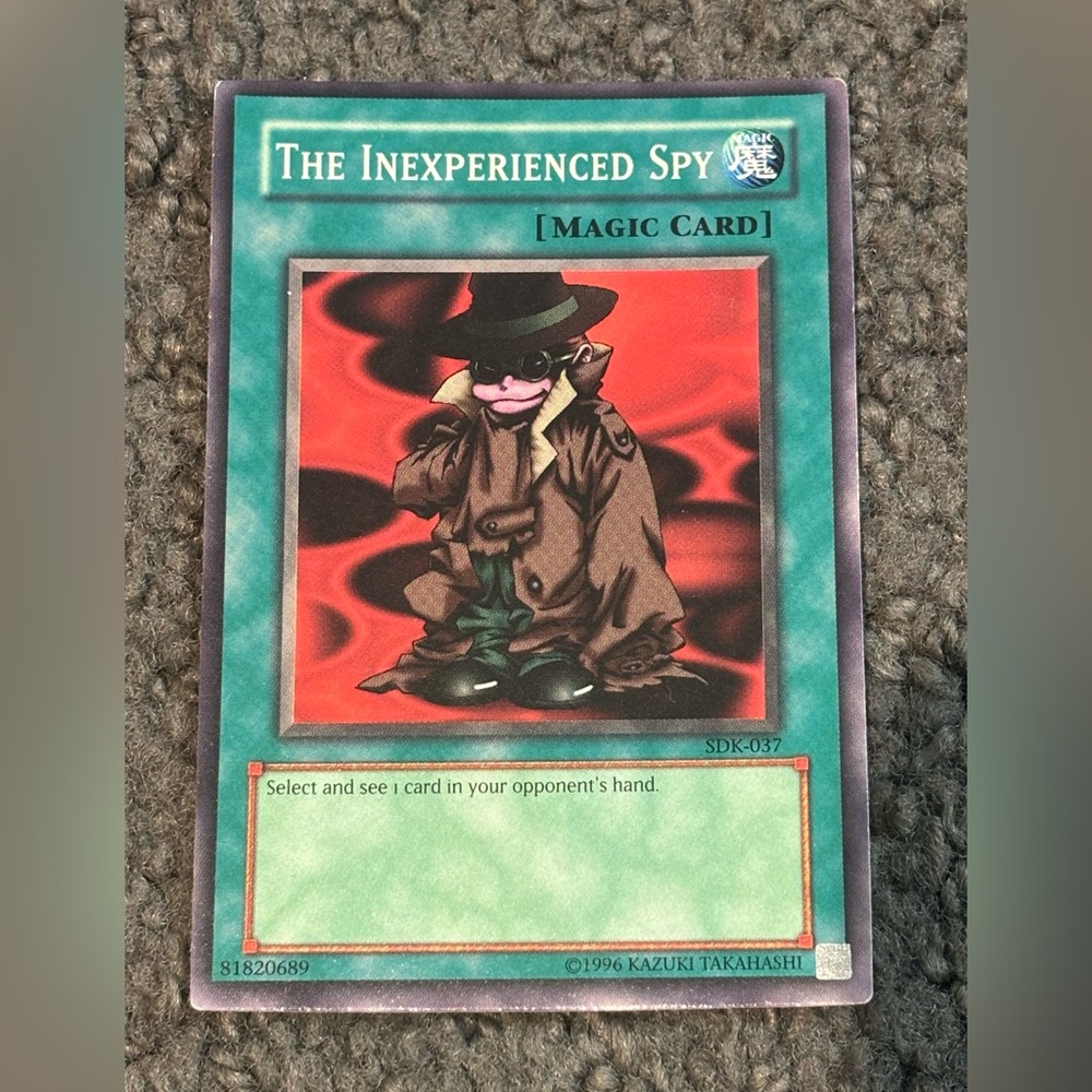 Yu-Gi-Oh TCG The Inexperienced Spy SDK-037 1st Edition